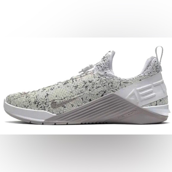 Women's White and Gray Athletic Shoes - Picture 2 of 14